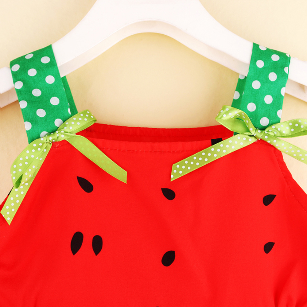 Boutique Watermelon Red Sleeveless Ruffle Dress - Picture 3 of 5